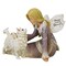 Roman 3.75 In Angel With Cat Figurine Bereavement Figurine , Bereavement Feline Heaven